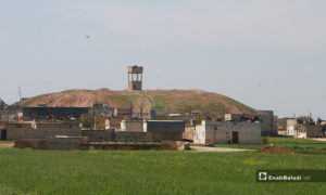 أراض زراعية تابعة إلى بلدة دابق بريف حلب الشمالي- 16 من نيسان (عنب بلدي)